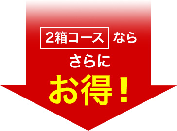 2箱コースならさらにお得！