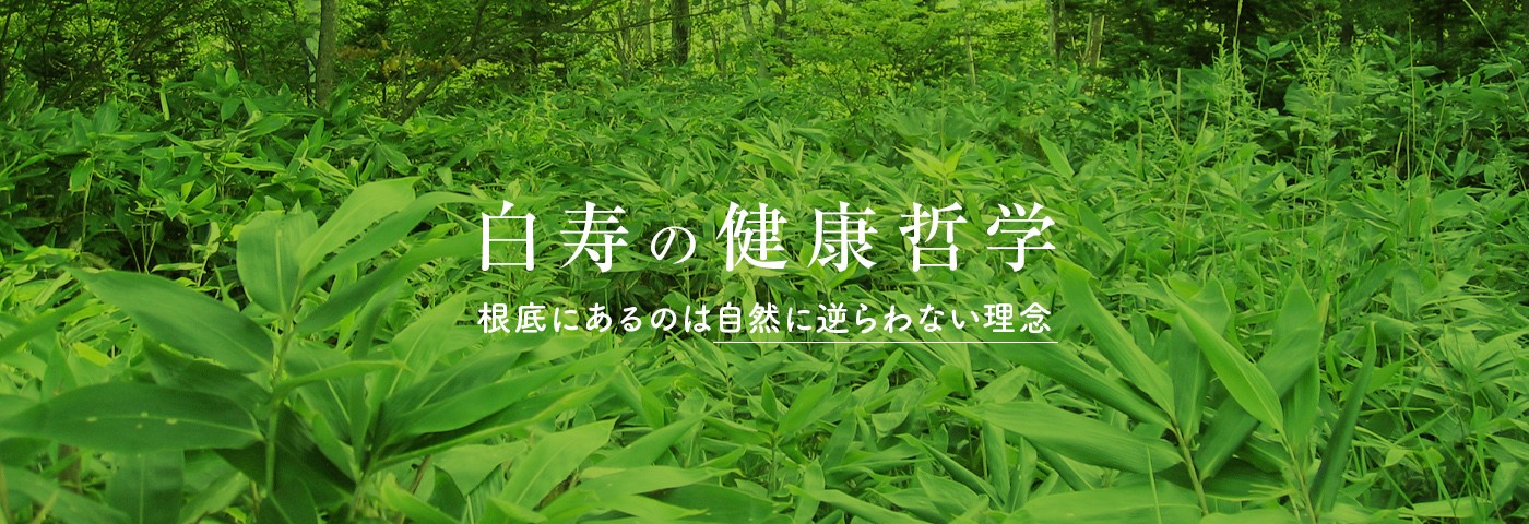 企業情報/白寿の健康哲学について