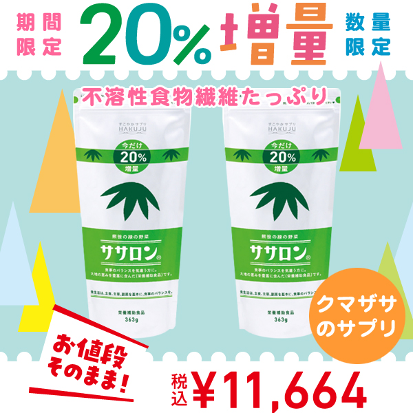 ササロン20%増量セット